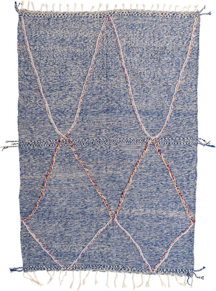 Detail image of 6' 7 x 9' 6 Hand Knotted Moroccan Wool Rug