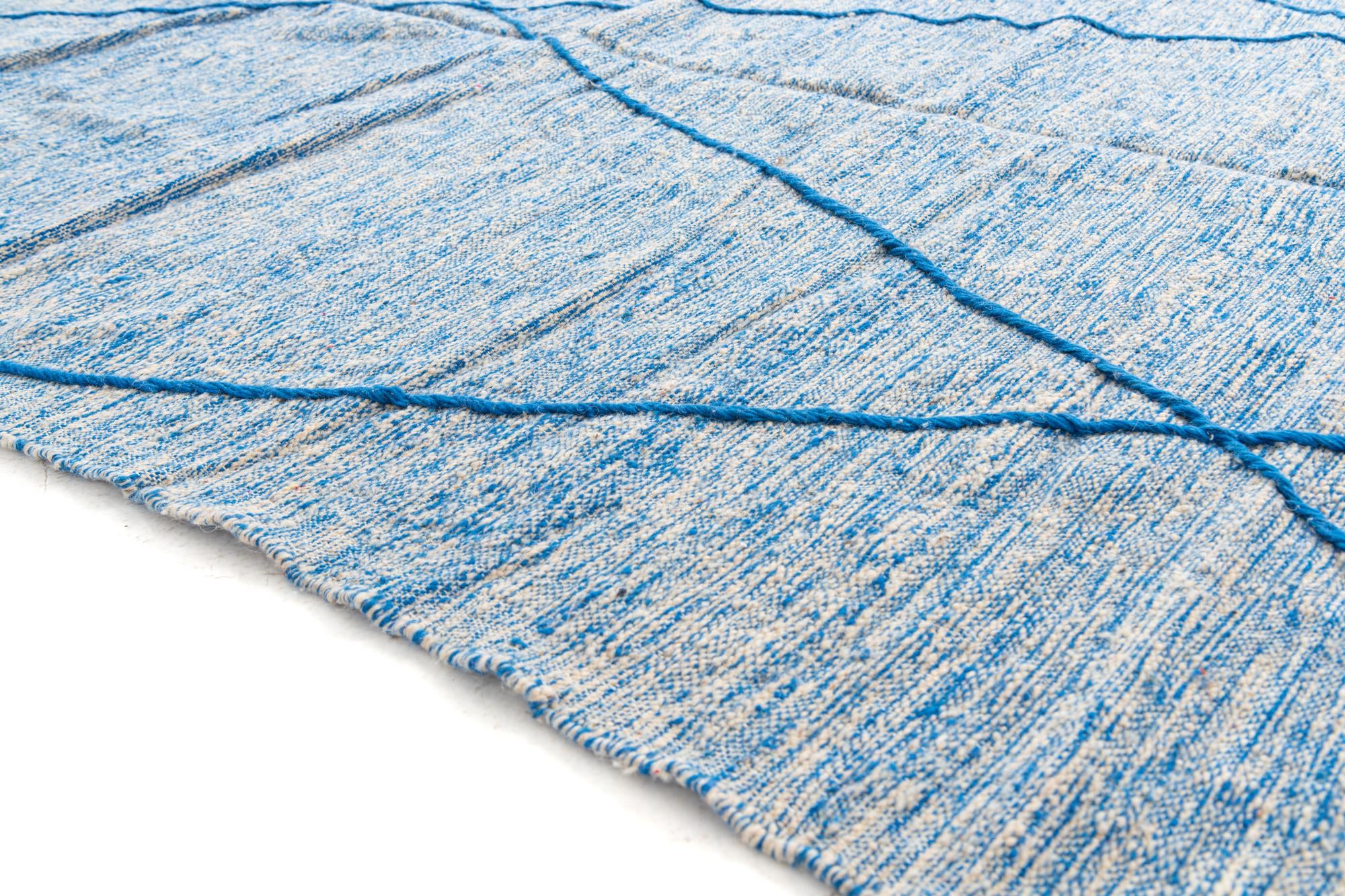 6' 2 x 10' 5 Hand Knotted Moroccan Wool Rug