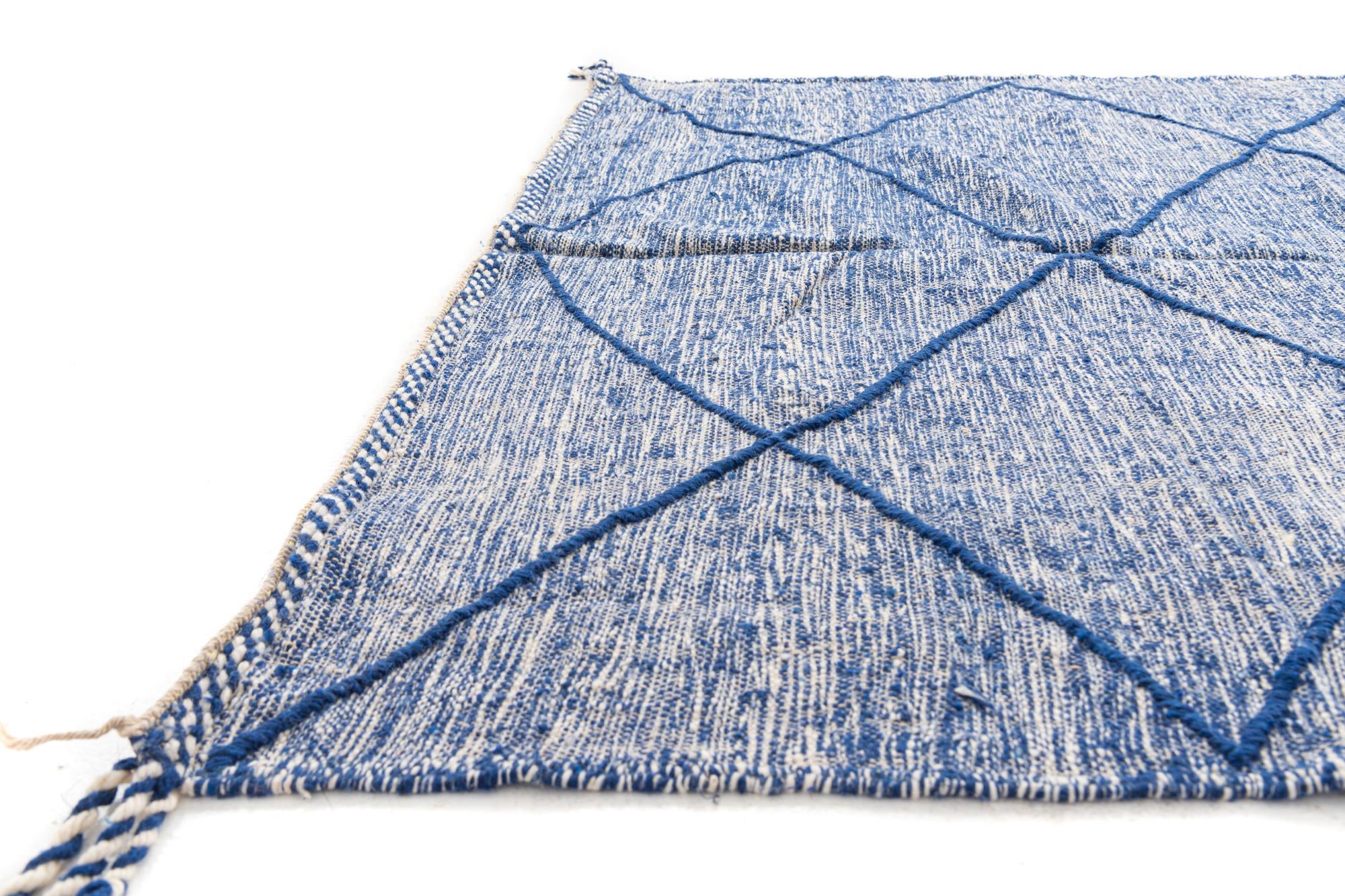 6' 5 x 10' 2 Hand Knotted Moroccan Wool Rug
