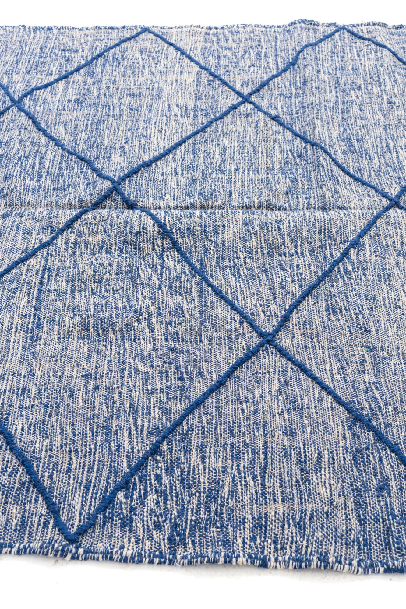 6' 5 x 10' 2 Hand Knotted Moroccan Wool Rug