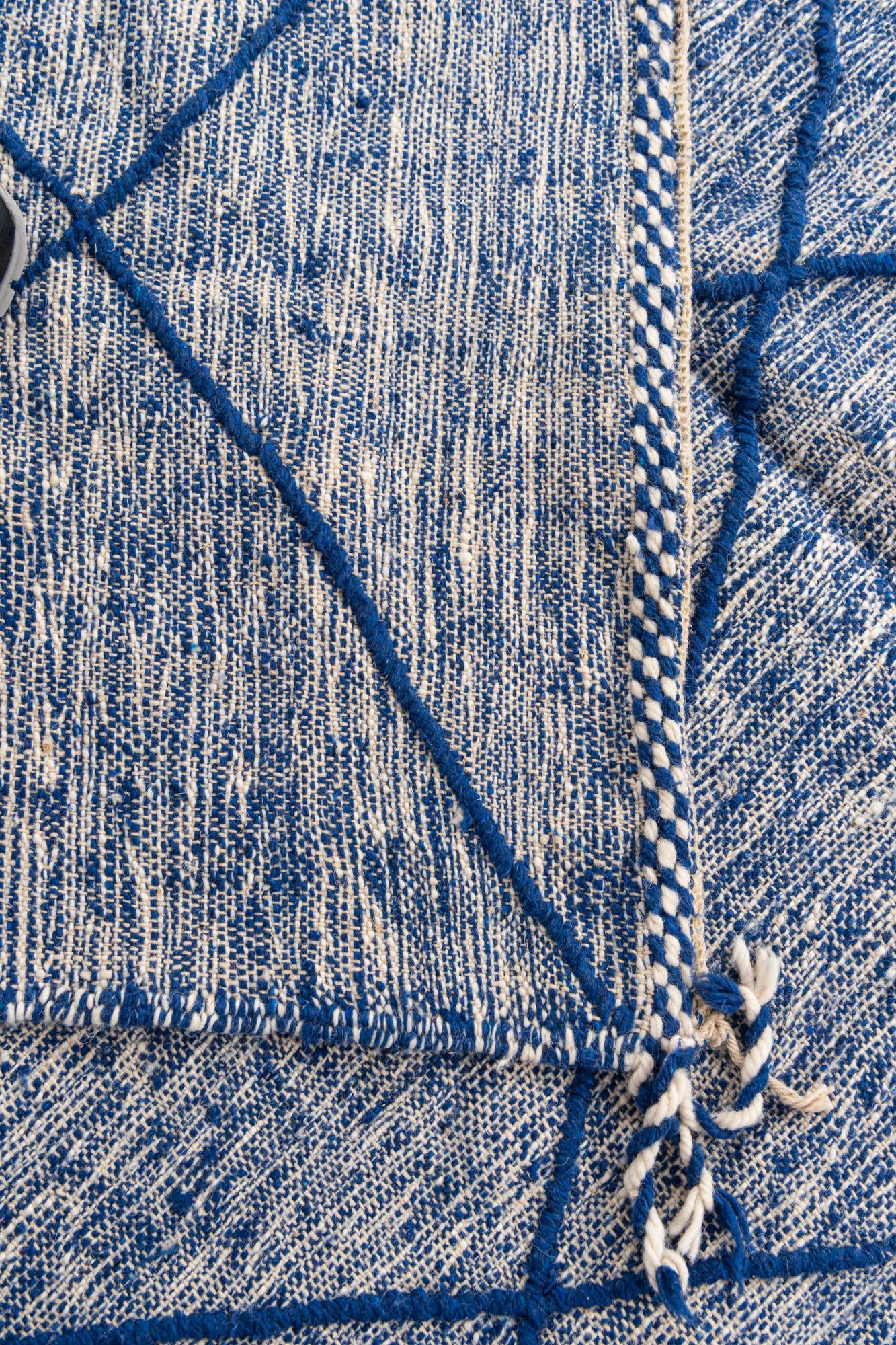 6' 5 x 10' 2 Hand Knotted Moroccan Wool Rug