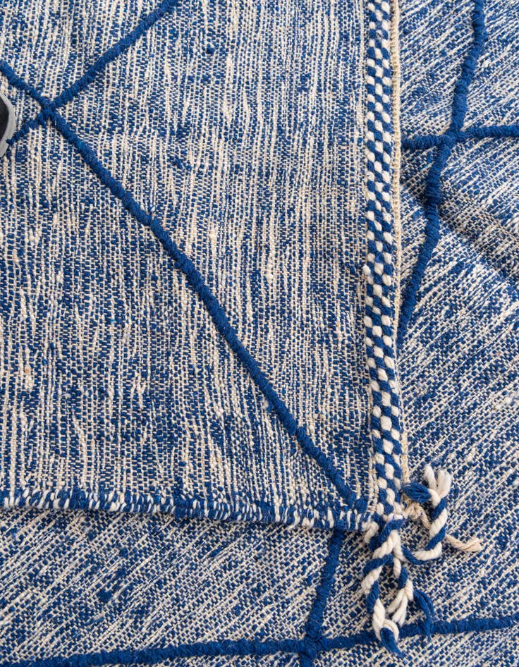 Detail image of 6' 5 x 10' 2  Hand Knotted Moroccan Wool Rug