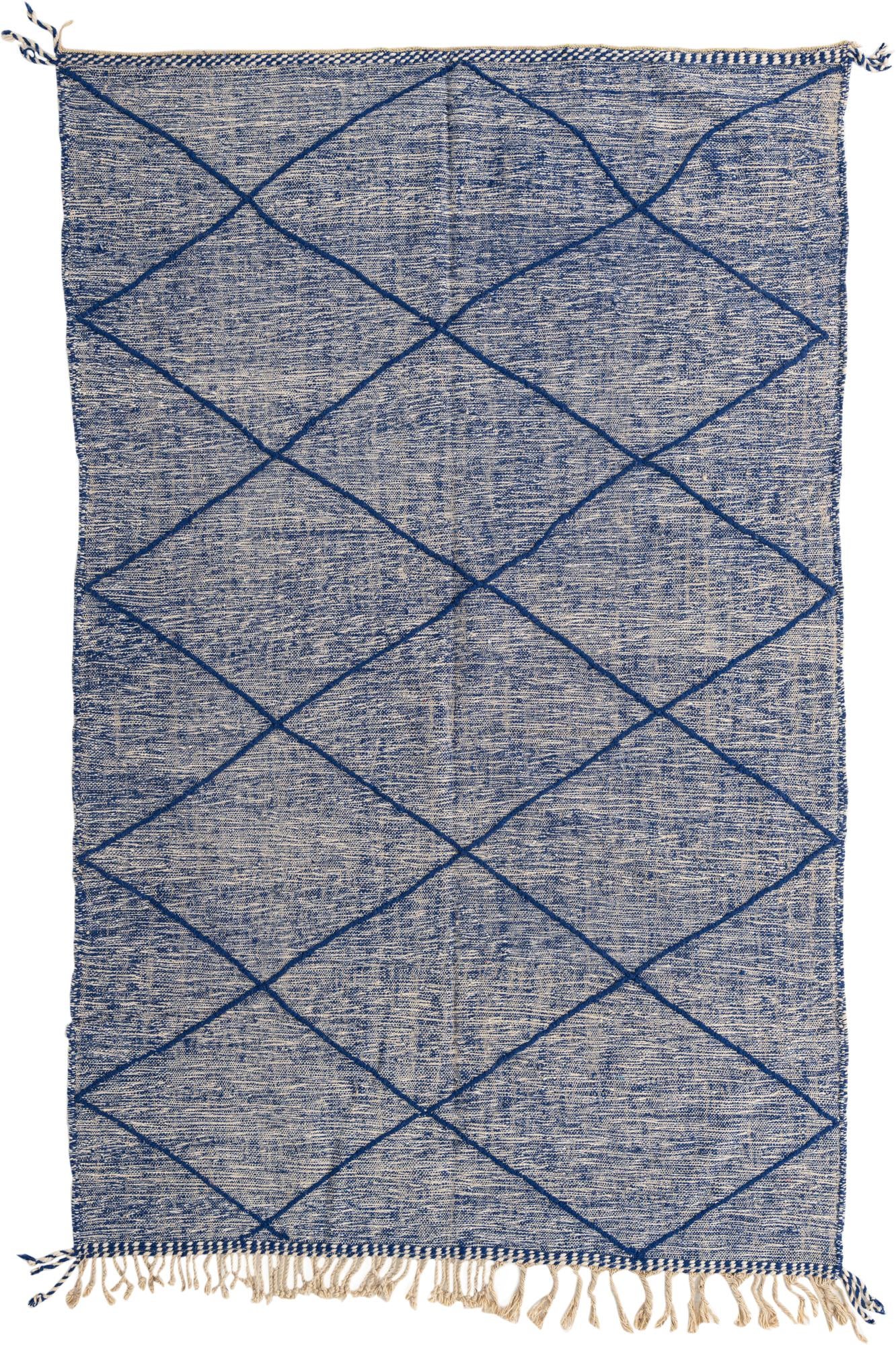 6' 5 x 10' 2 Hand Knotted Moroccan Wool Rug