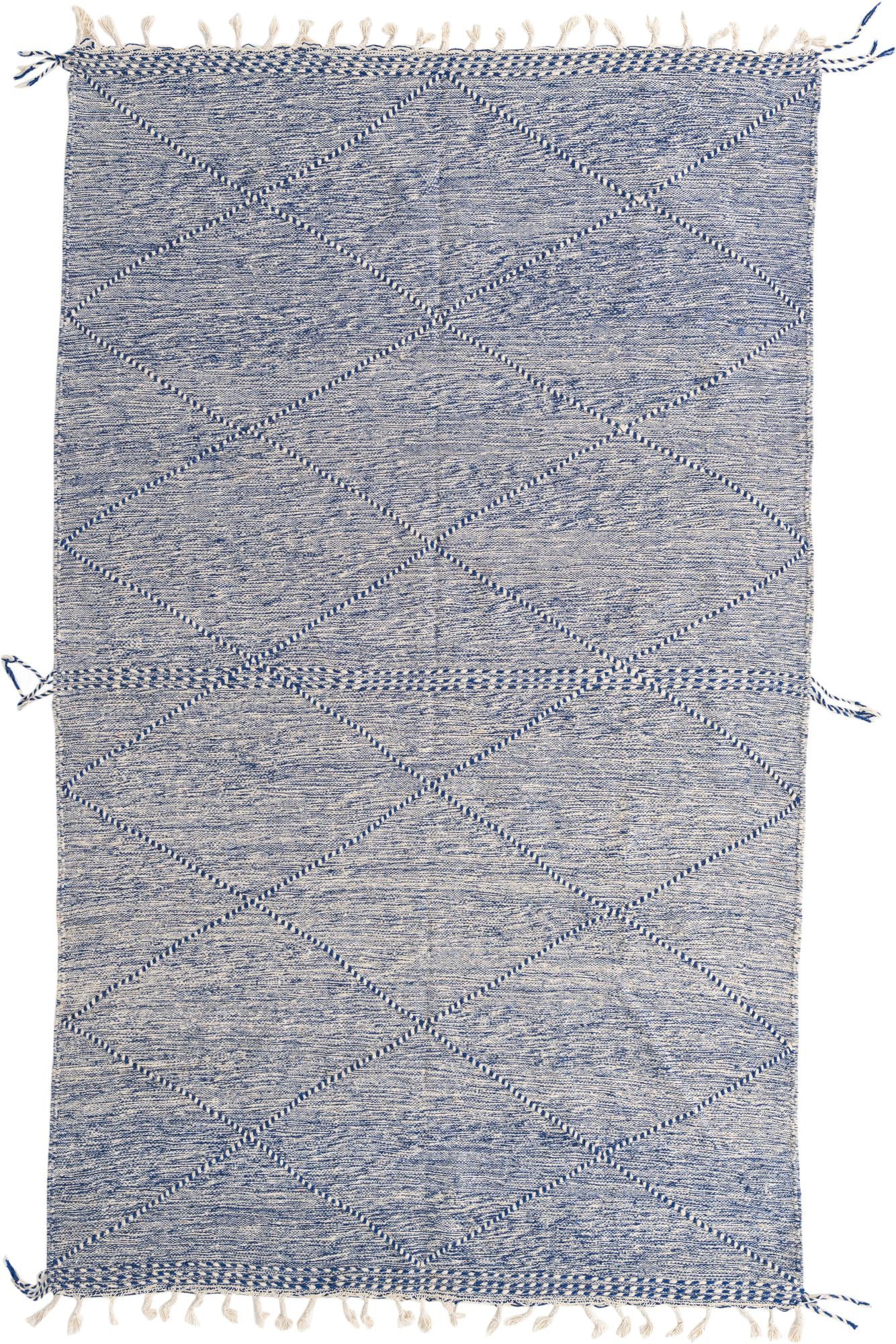 6' 3 x 10' 5 Hand Knotted Moroccan Wool Rug