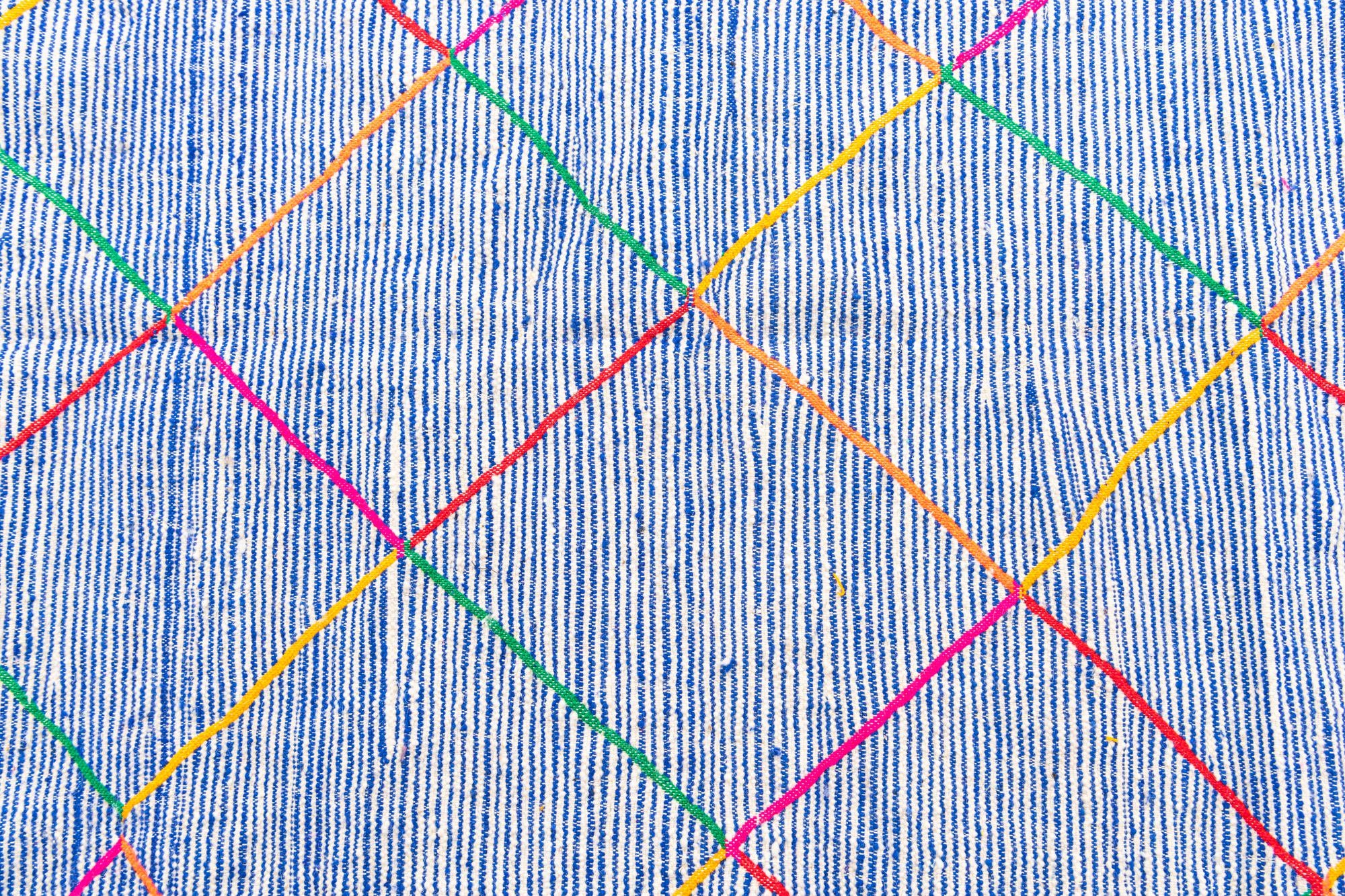 4' 8 x 8' Hand Knotted Moroccan Wool Rug