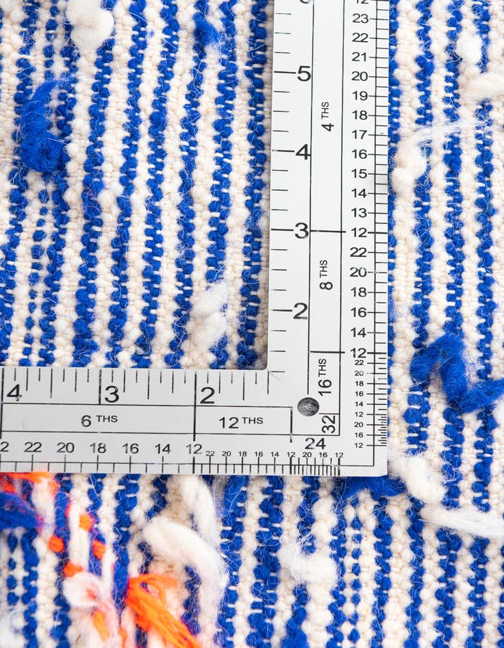 Detail image of 4' 8 x 8'  Hand Knotted Moroccan Wool Rug