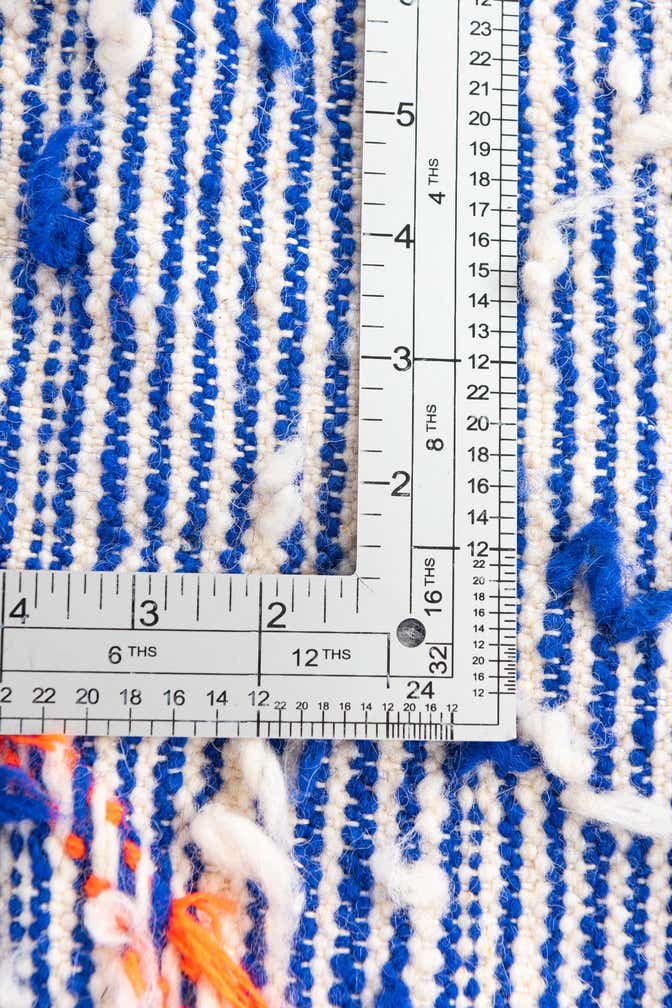 4' 8 x 8' Hand Knotted Moroccan Wool Rug