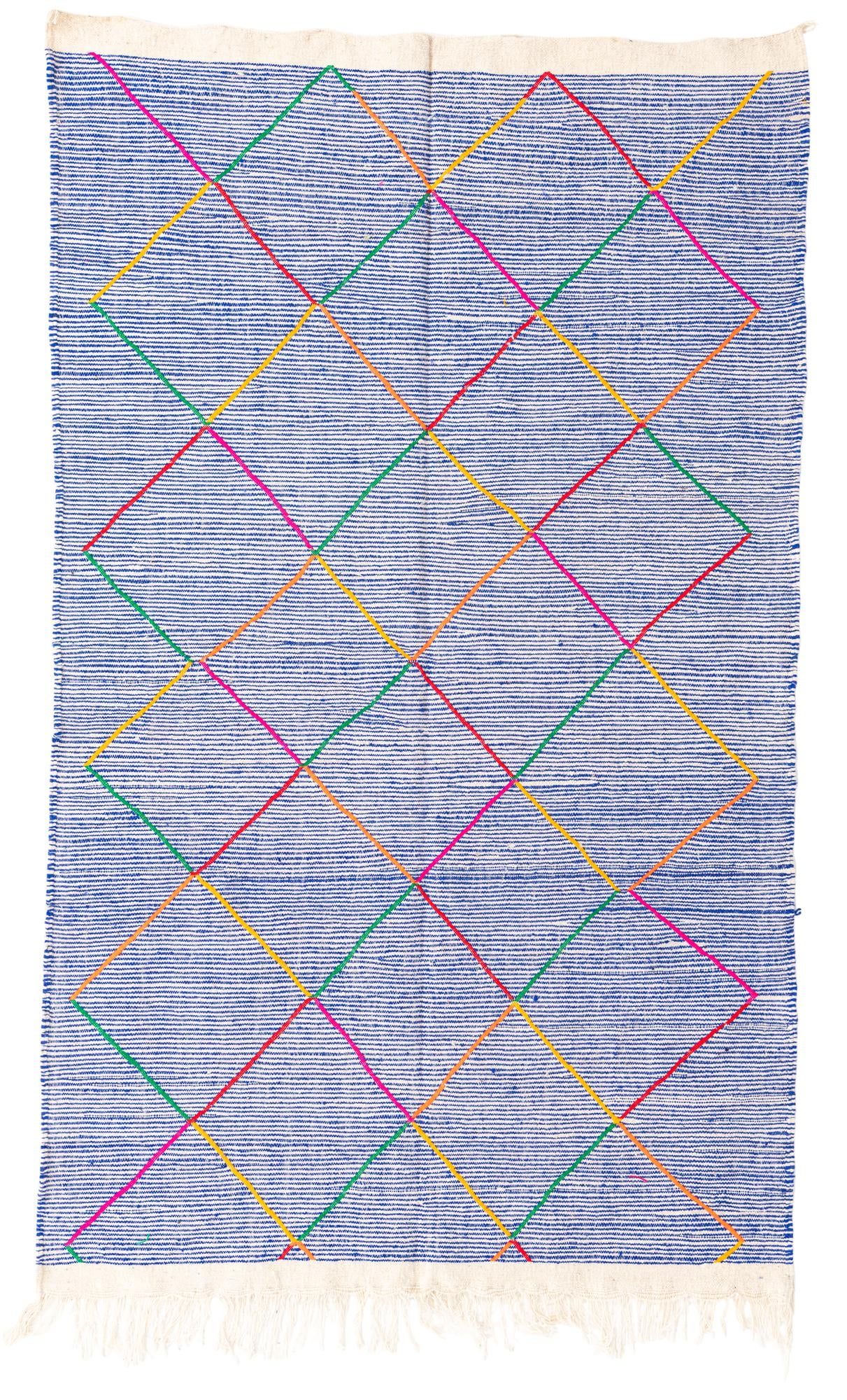 4' 8 x 8' Hand Knotted Moroccan Wool Rug