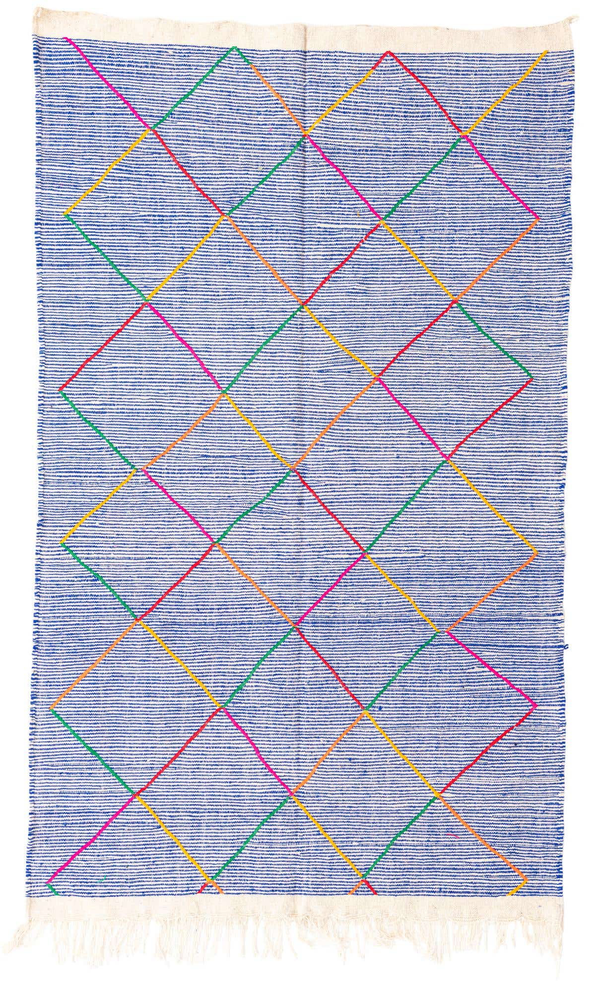 4' 8 x 8' Hand Knotted Moroccan Wool Rug