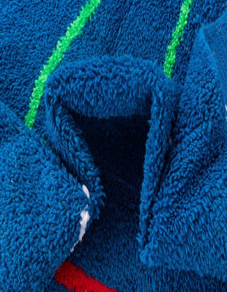 Detail image of 6' 6 x 9' 5  Hand Knotted Moroccan Wool Rug