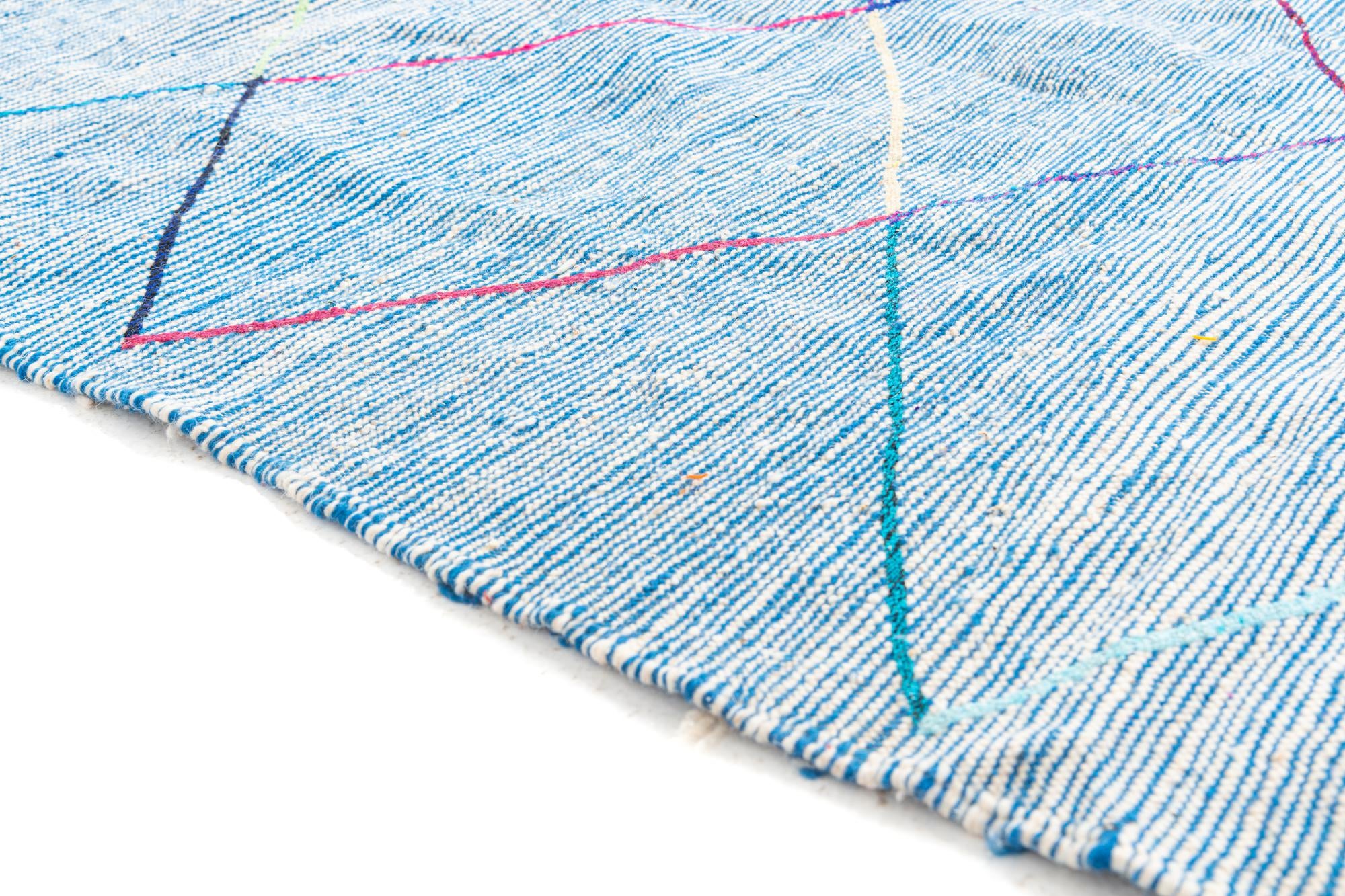 4' 9 x 7' 9 Hand Knotted Moroccan Wool Rug