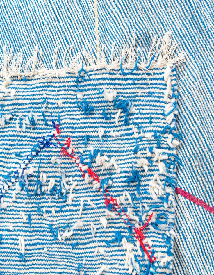 Detail image of 4' 9 x 7' 9  Hand Knotted Moroccan Wool Rug