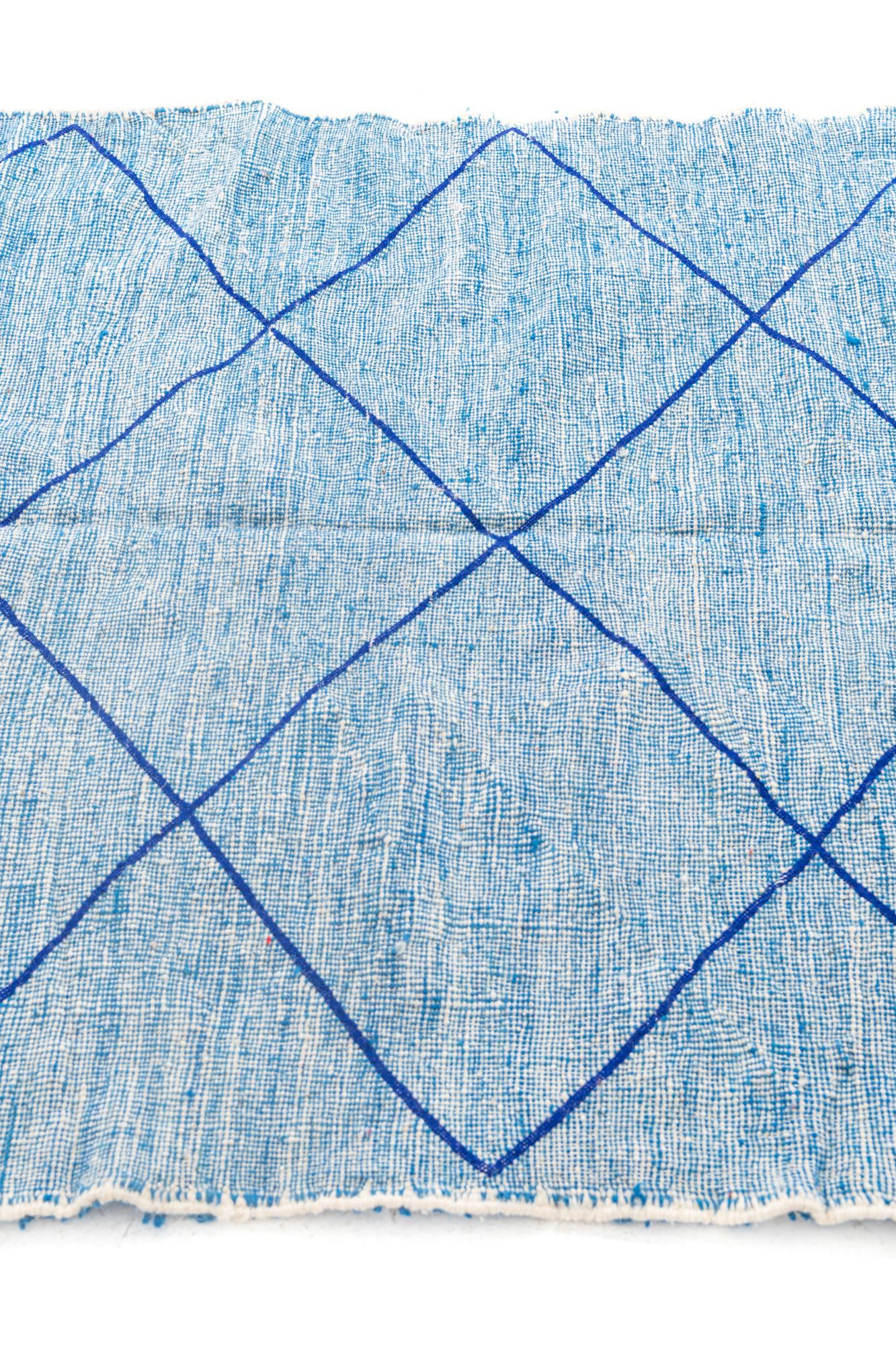 4' 8 x 7' 9 Hand Knotted Moroccan Wool Rug