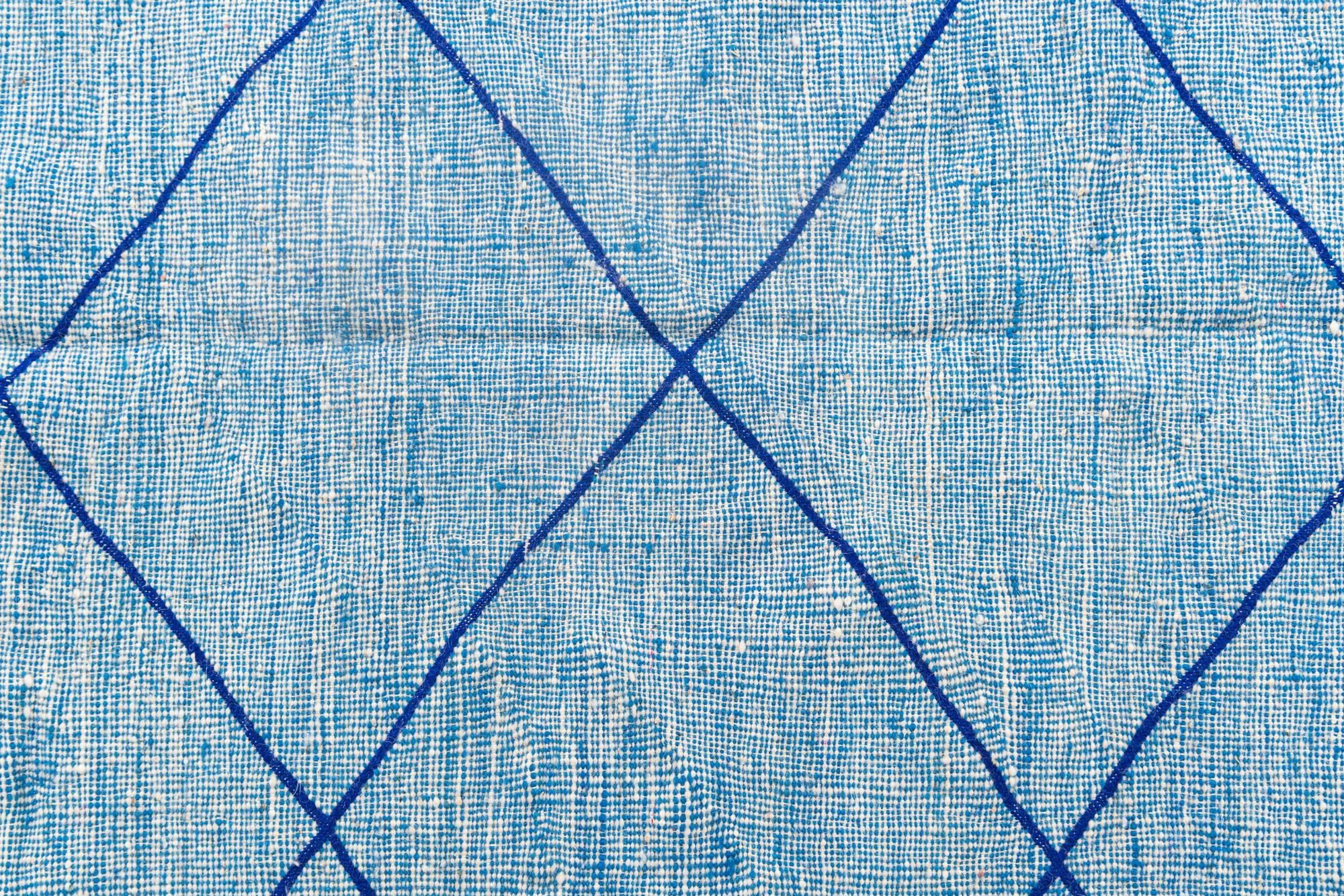 4' 8 x 7' 9 Hand Knotted Moroccan Wool Rug