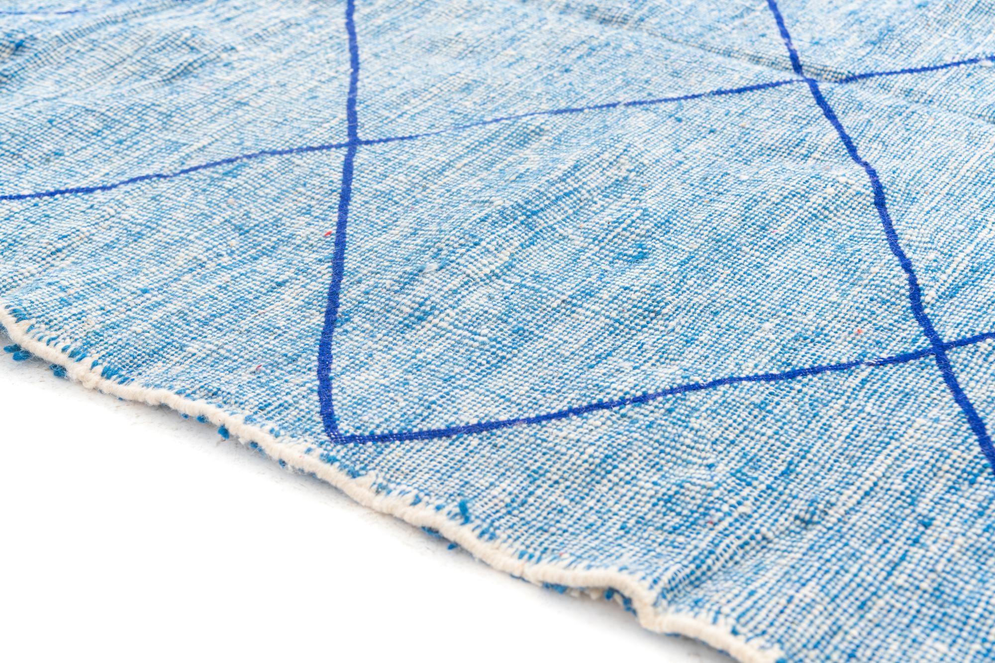 4' 8 x 7' 9 Hand Knotted Moroccan Wool Rug