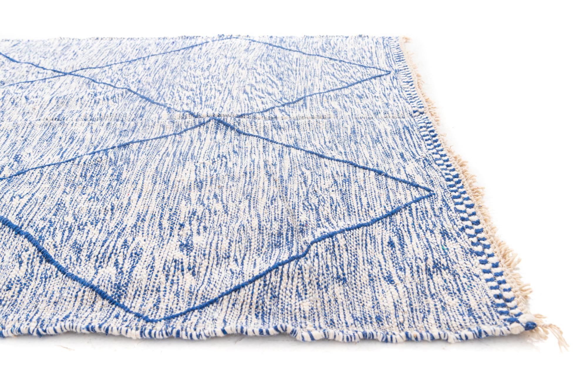 5' 3 x 8' 2 Hand Knotted Moroccan Wool Rug