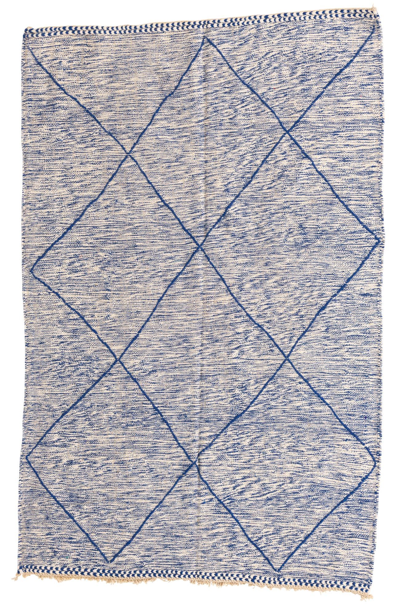 5' 3 x 8' 2 Hand Knotted Moroccan Wool Rug