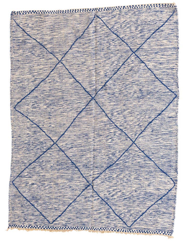 Detail image of 5' 3 x 8' 2 Hand Knotted Moroccan Wool Rug