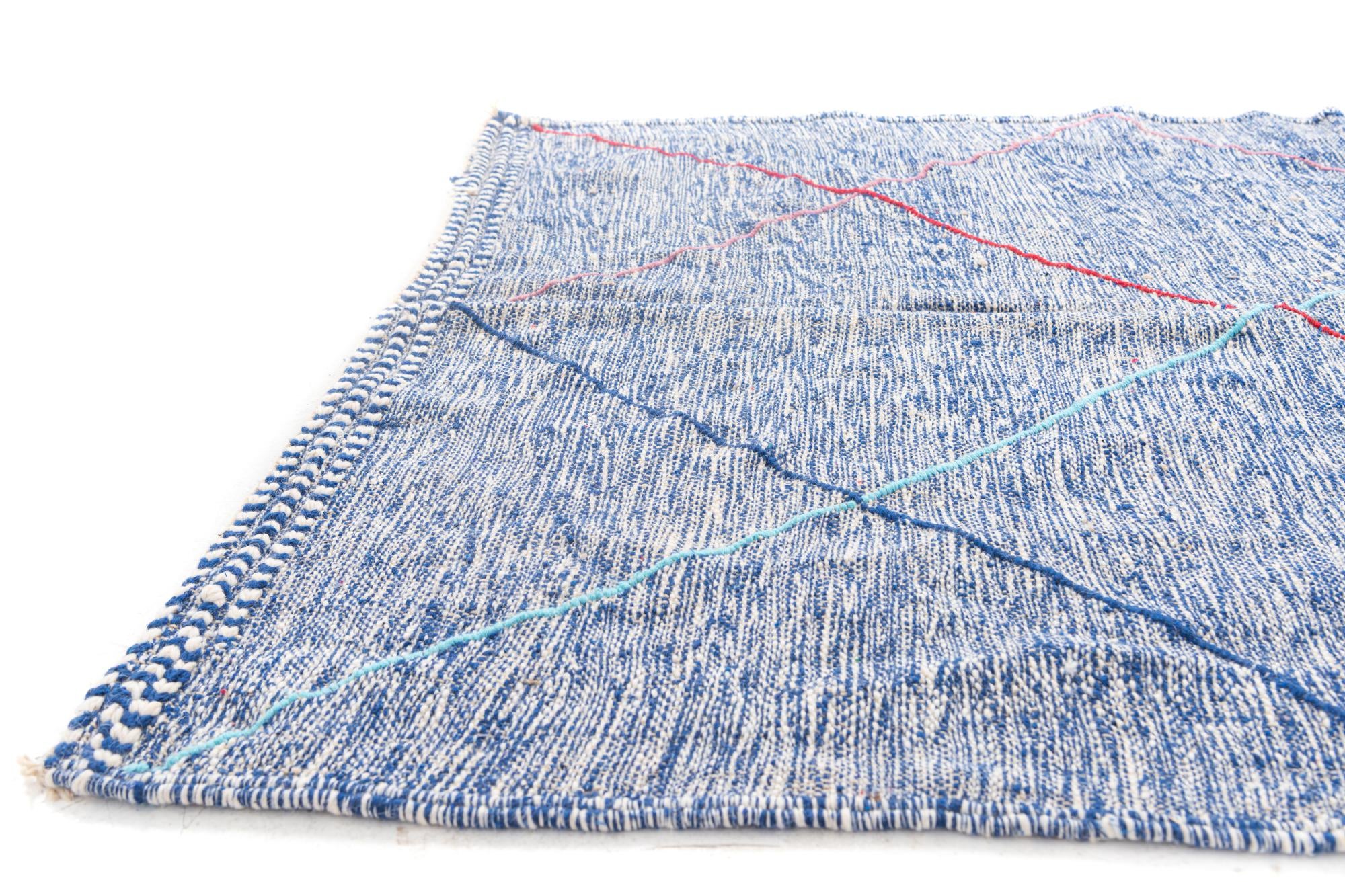 5' 2 x 9' Hand Knotted Moroccan Wool Rug