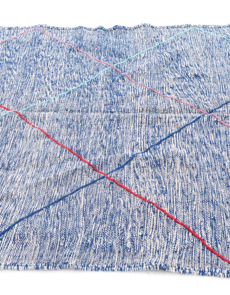 Detail image of 5' 2 x 9'  Hand Knotted Moroccan Wool Rug