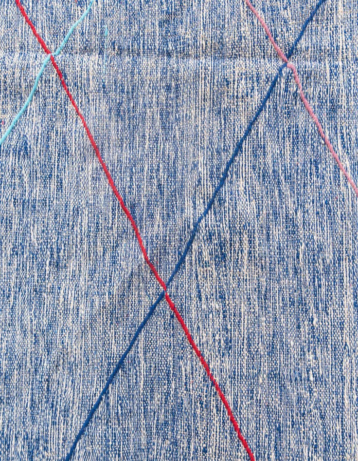 Detail image of 5' 2 x 9'  Hand Knotted Moroccan Wool Rug