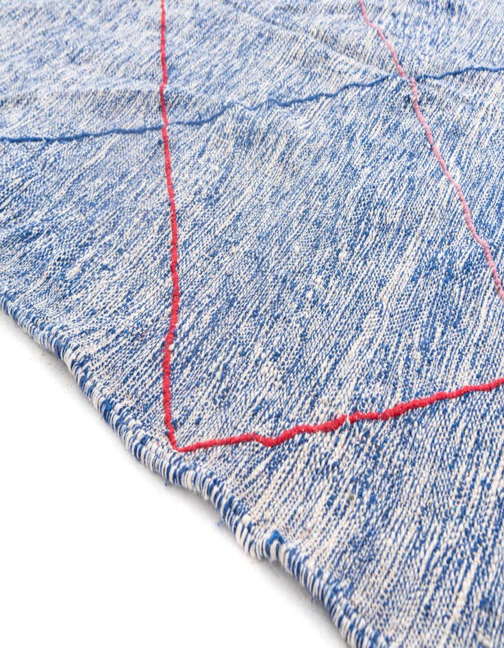 Detail image of 5' 2 x 9'  Hand Knotted Moroccan Wool Rug