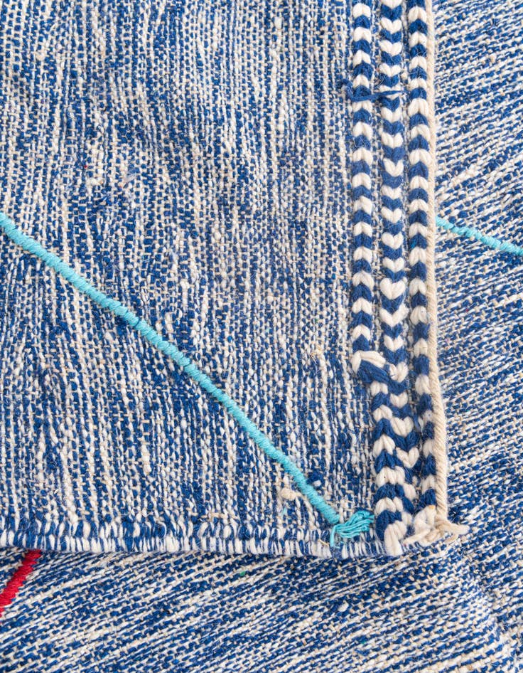 Detail image of 5' 2 x 9'  Hand Knotted Moroccan Wool Rug