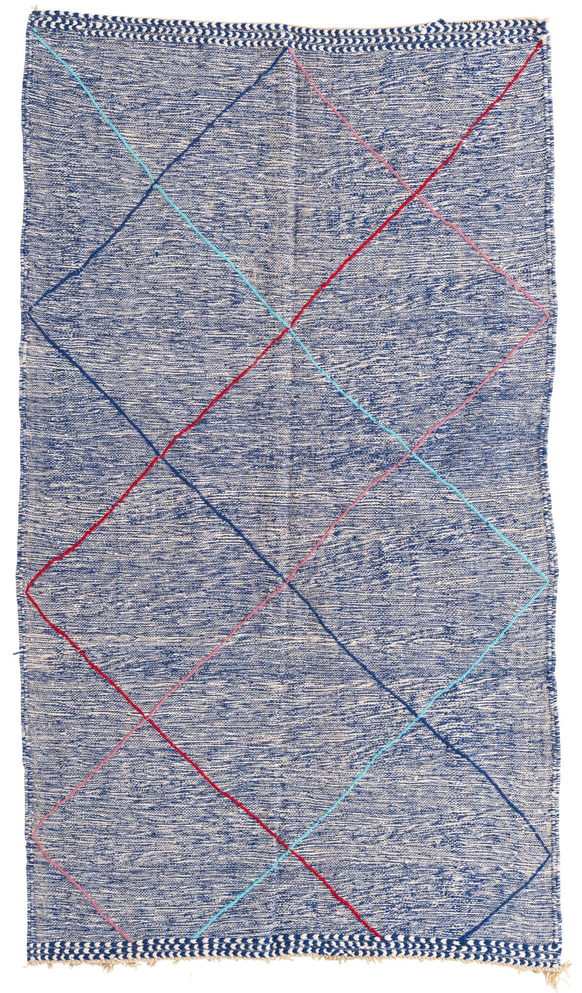 5' 2 x 9' Hand Knotted Moroccan Wool Rug