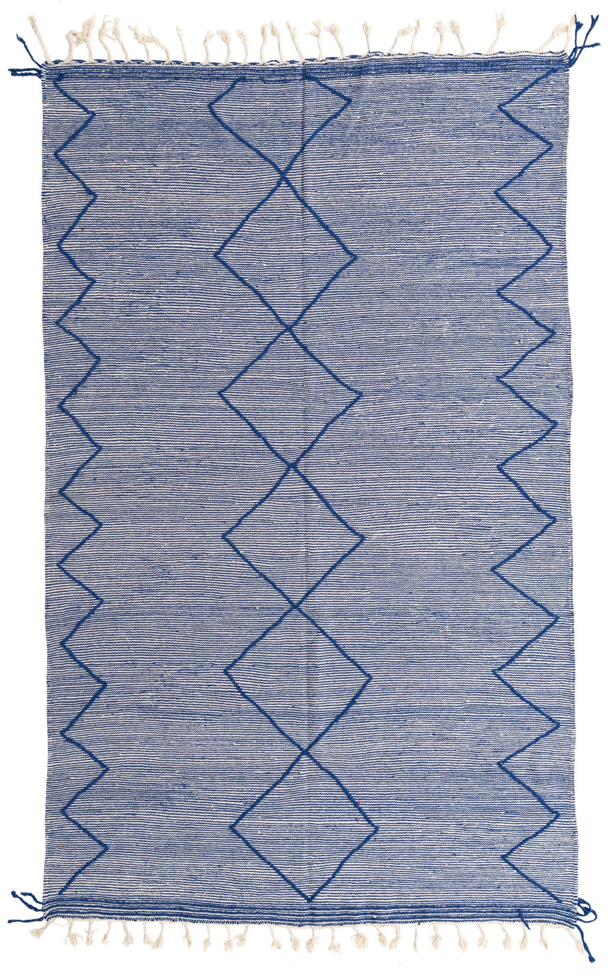 6' 2 x 10' Hand Knotted Moroccan Wool Rug