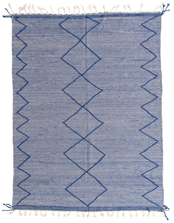 Detail image of 6' 2 x 10' Hand Knotted Moroccan Wool Rug