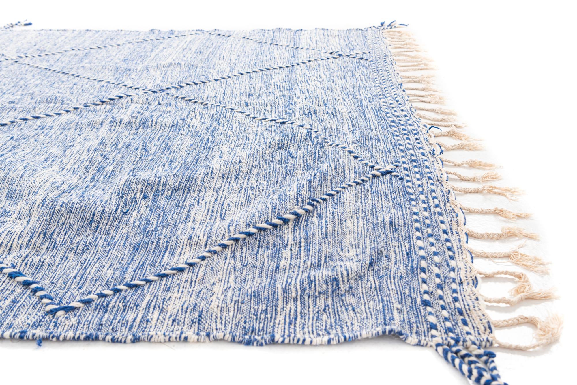 6' 8 x 10' 7 Hand Knotted Moroccan Wool Rug
