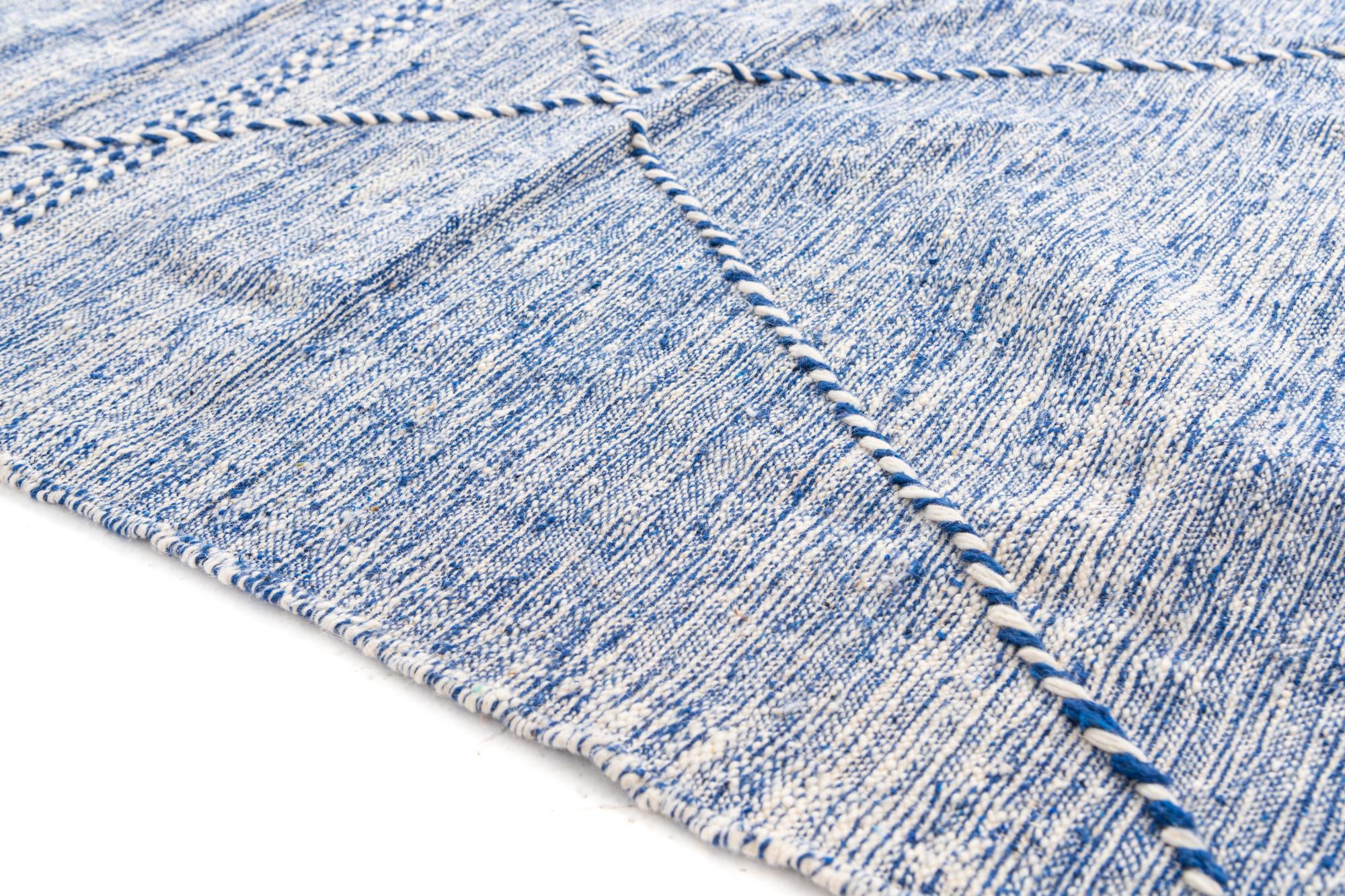 6' 8 x 10' 7 Hand Knotted Moroccan Wool Rug