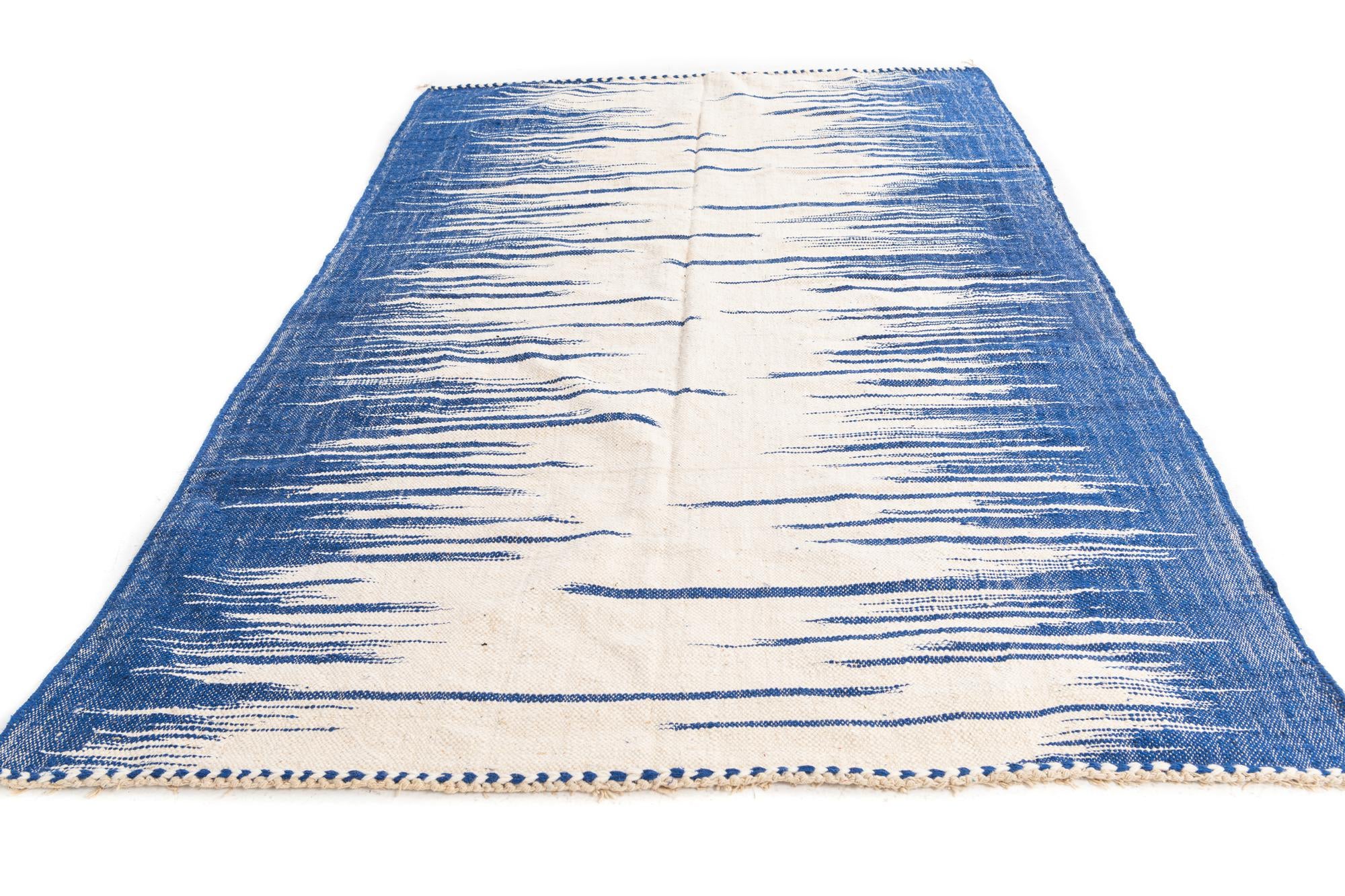 6' 4 x 10' Hand Knotted Moroccan Wool Rug