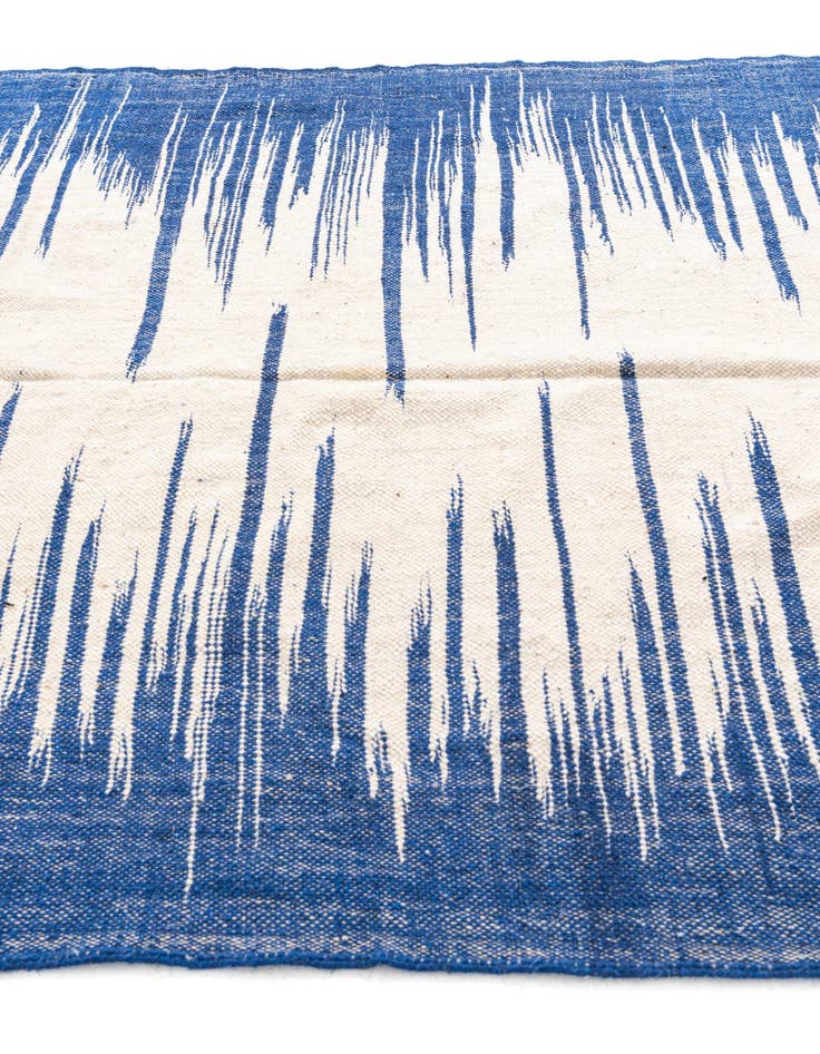 Detail image of 6' 4 x 10'  Hand Knotted Moroccan Wool Rug