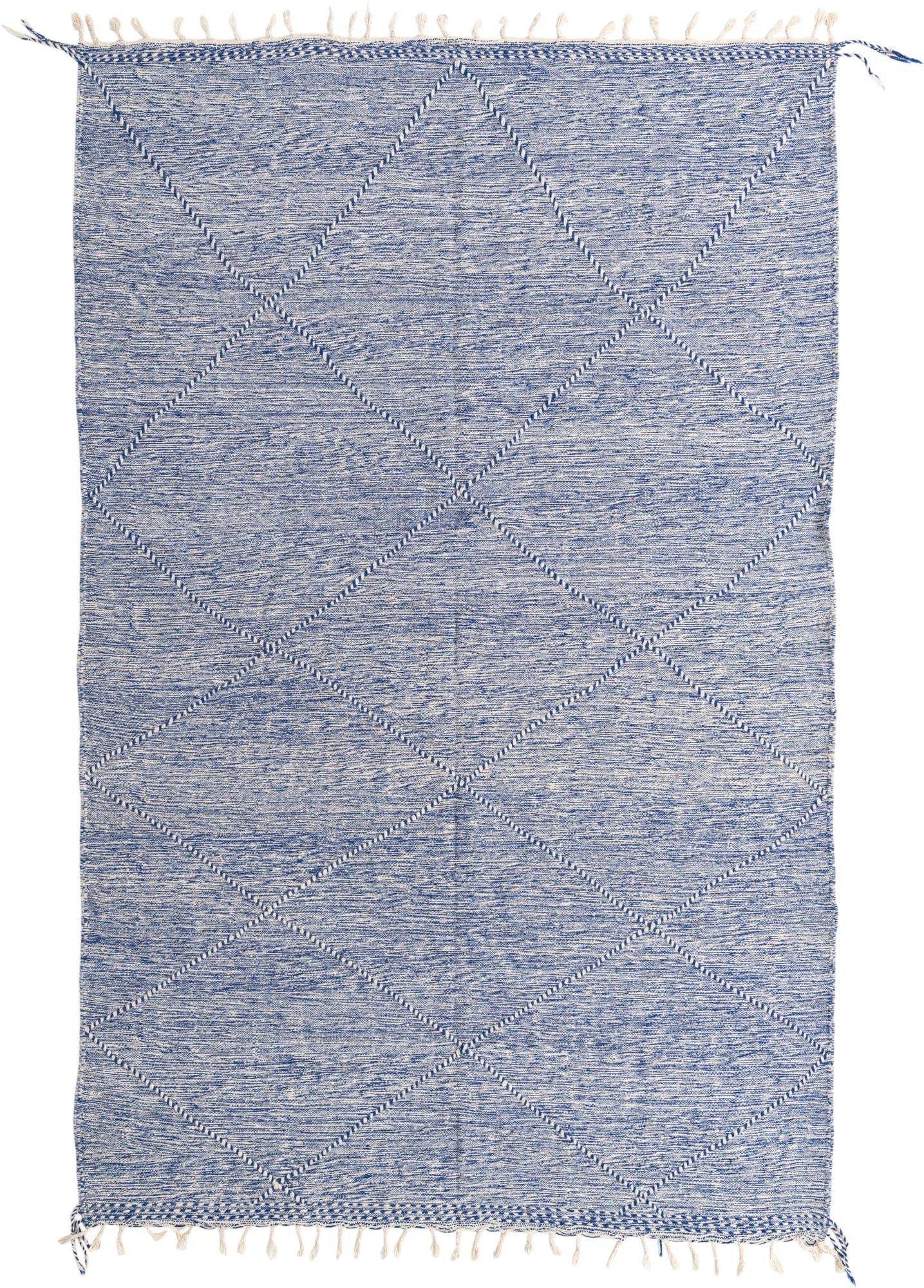 6' 4 x 9' 10 Hand Knotted Moroccan Wool Rug