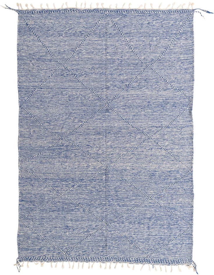 Detail image of 6' 4 x 9' 10 Hand Knotted Moroccan Wool Rug