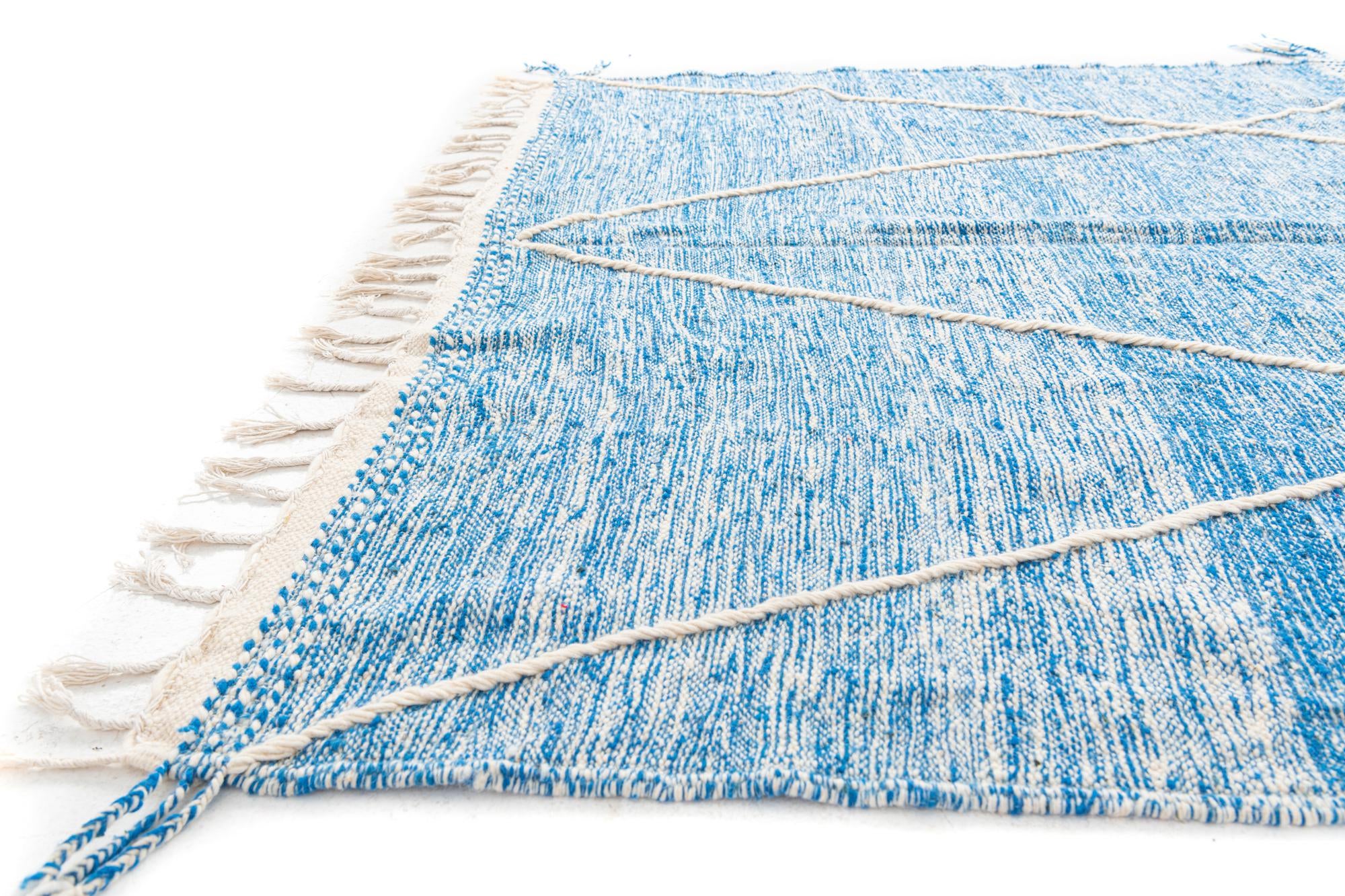 6' 8 x 9' 10 Hand Knotted Moroccan Wool Rug