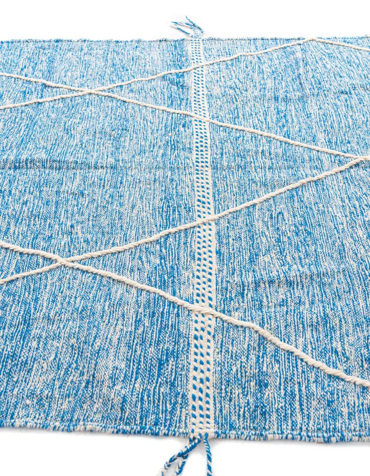 Detail image of 6' 8 x 9' 10  Hand Knotted Moroccan Wool Rug