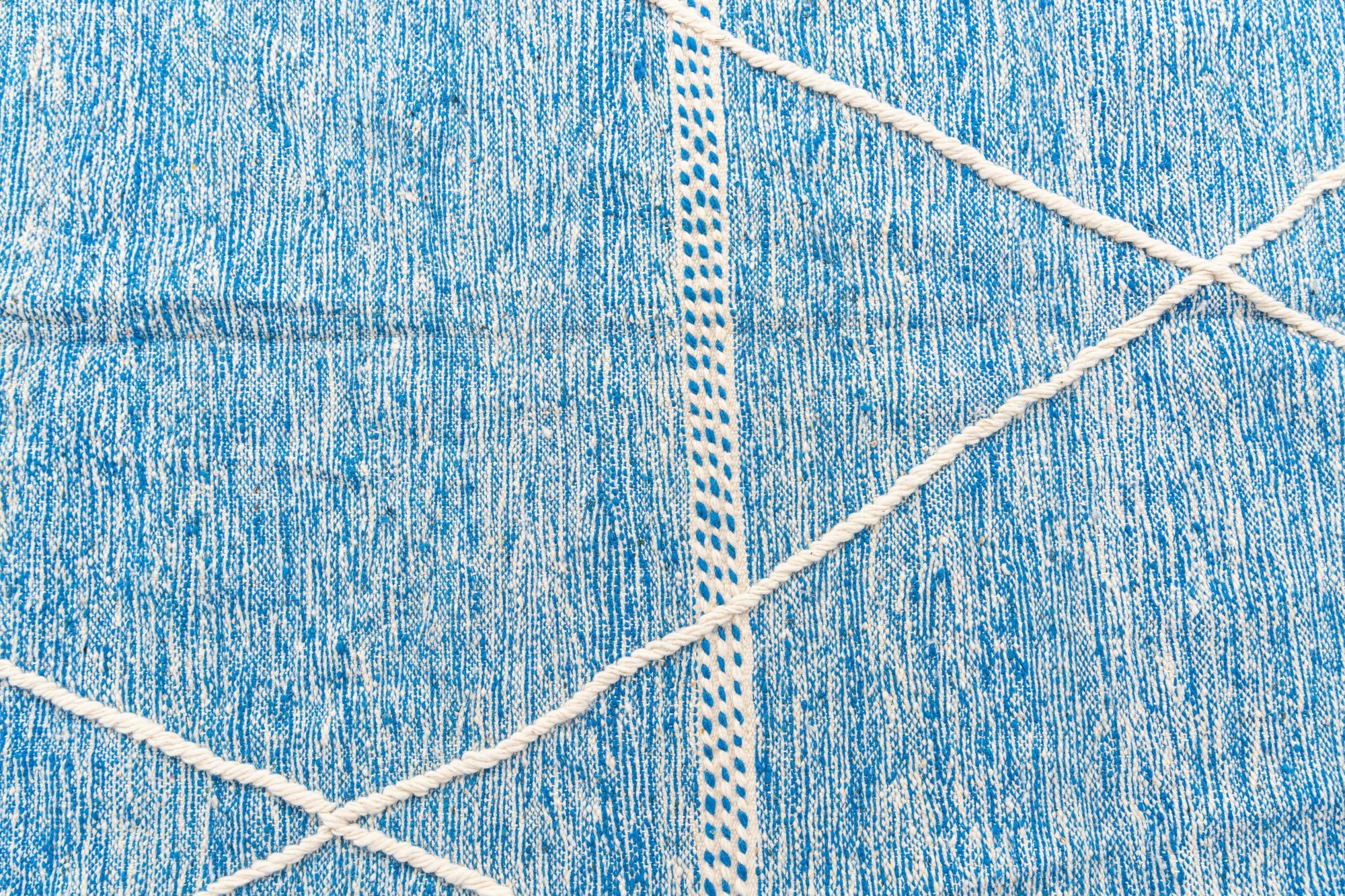 6' 8 x 9' 10 Hand Knotted Moroccan Wool Rug
