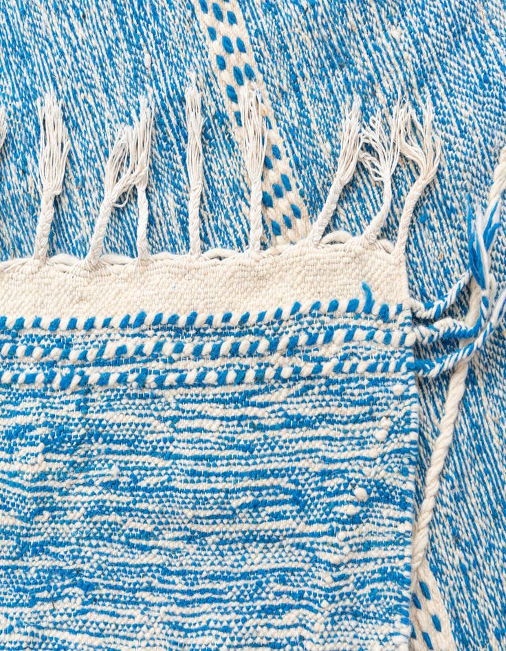 Detail image of 6' 8 x 9' 10  Hand Knotted Moroccan Wool Rug