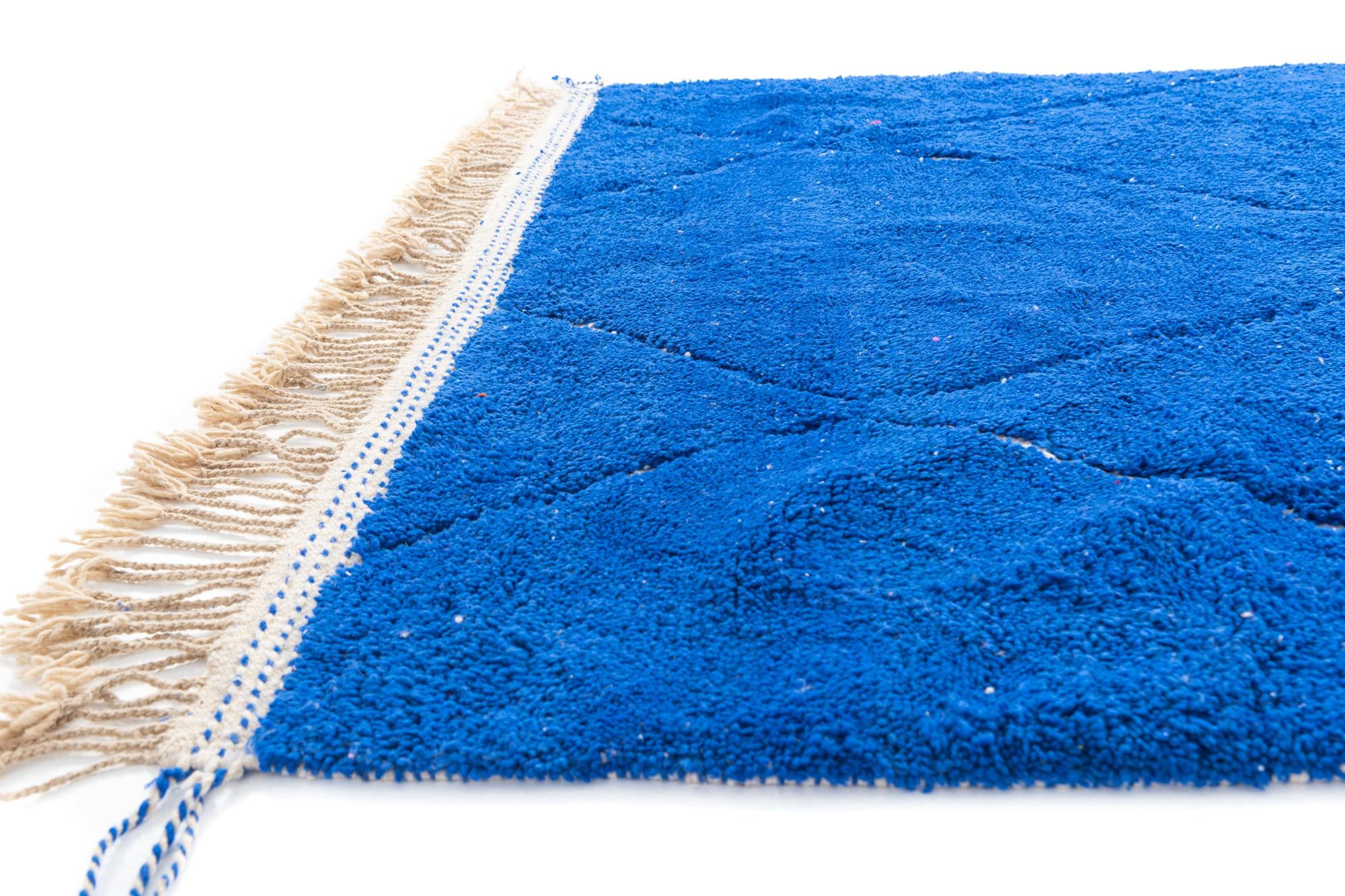 6' 7 x 10' 3 Hand Knotted Moroccan Wool Rug