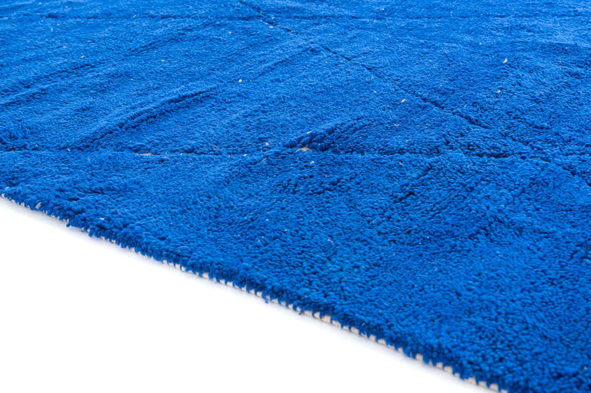 6' 7 x 10' 3 Hand Knotted Moroccan Wool Rug