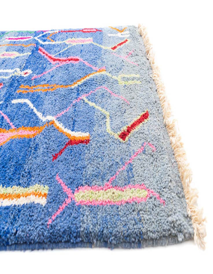 Detail image of 5' x 8' 7  Hand Knotted Moroccan Wool Rug