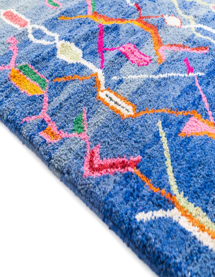 Detail image of 5' x 8' 7  Hand Knotted Moroccan Wool Rug