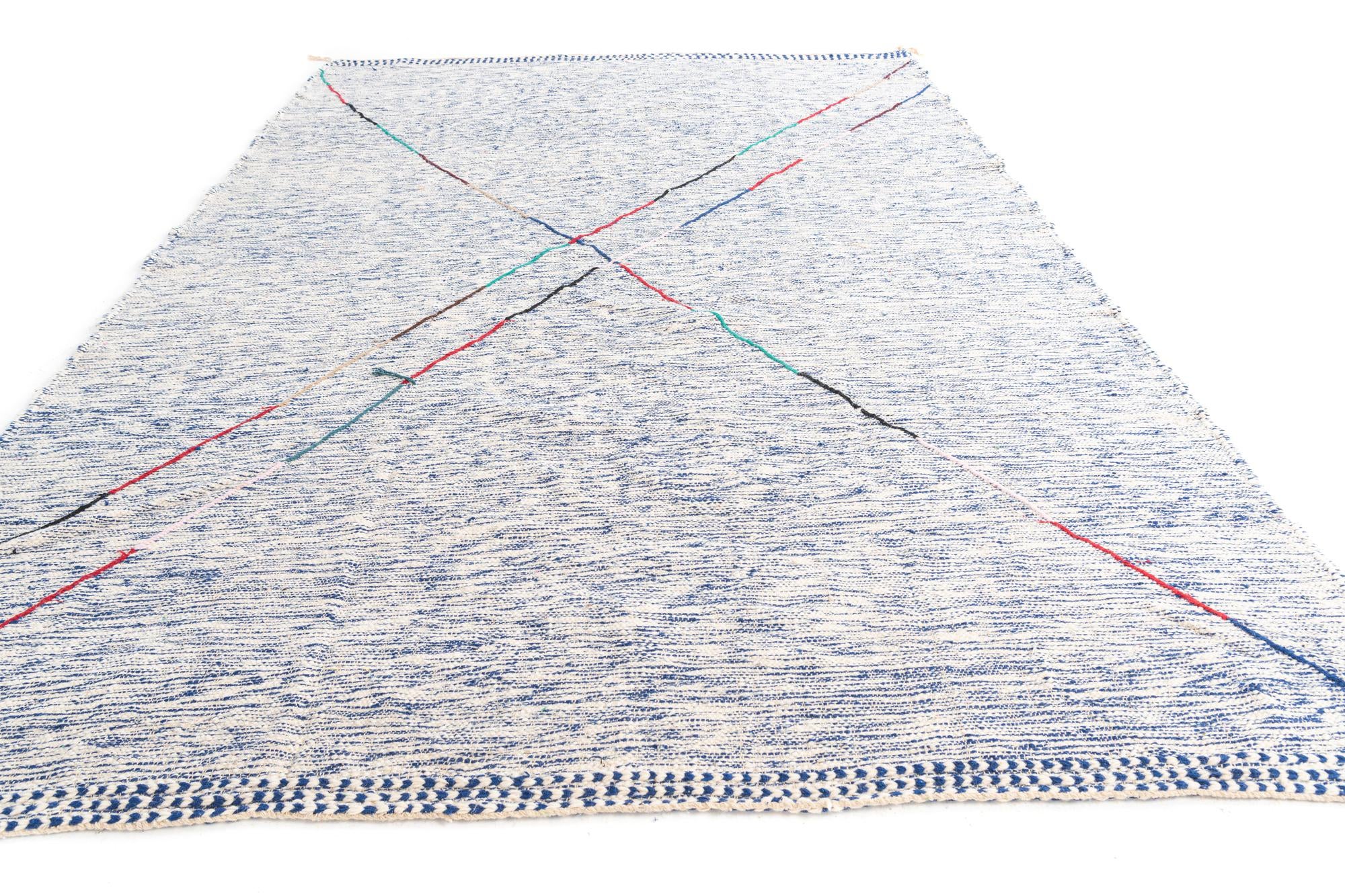 9' x 13' Hand Knotted Moroccan Wool Rug