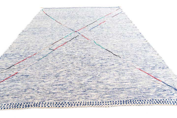 9' x 13' Hand Knotted Moroccan Wool Rug