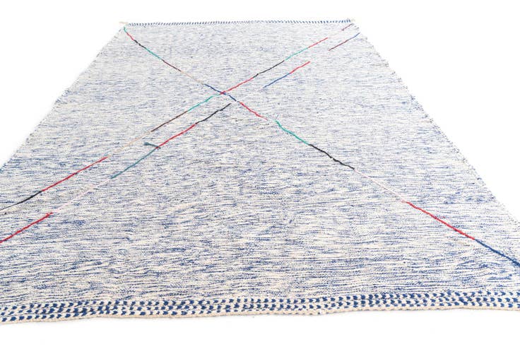 Detail image of 9' x 13' Hand Knotted Moroccan Wool Rug