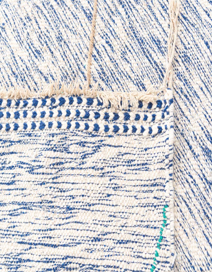 Detail image of 9' x 13'  Hand Knotted Moroccan Wool Rug