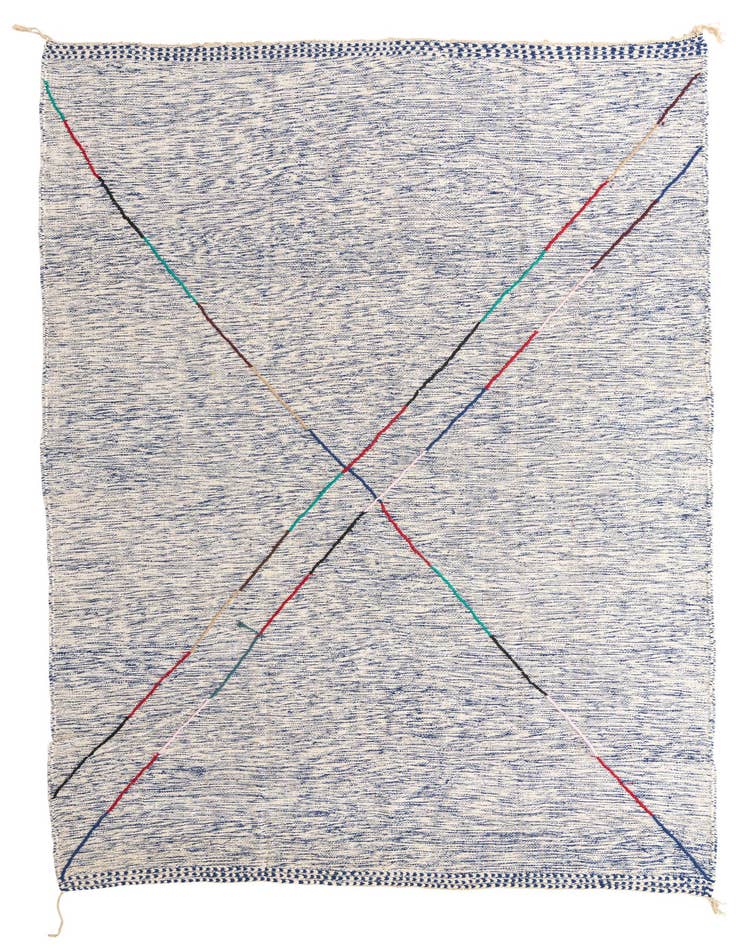 Detail image of 9' x 13' Hand Knotted Moroccan Wool Rug