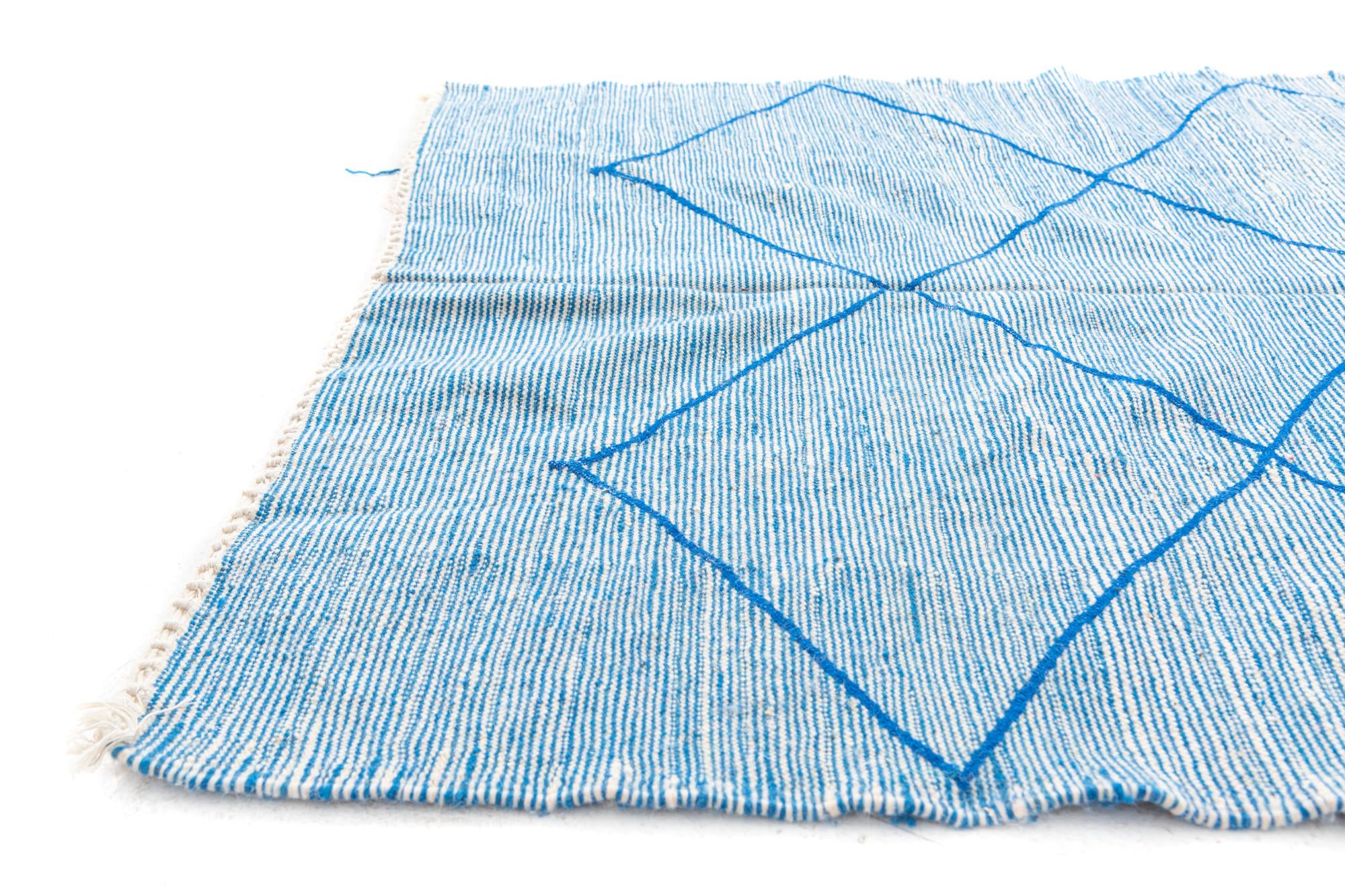 4' 10 x 7' 8 Hand Knotted Moroccan Wool Rug
